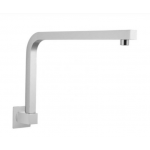 Swivel Brushed Nickel Square Wall Shower Arm